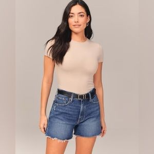 Abercrombie & Fitch Annie High Rise Denim Short Size 27